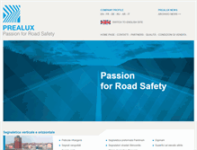 Tablet Screenshot of prealux.it
